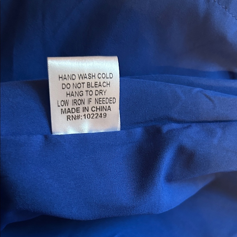 Skies Are Blue Royal Blue Long Sleeve Tiered Maxi Dress - Picture 8 of 8